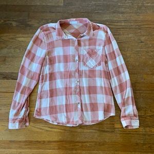 Maurice’s orange and cream plaid